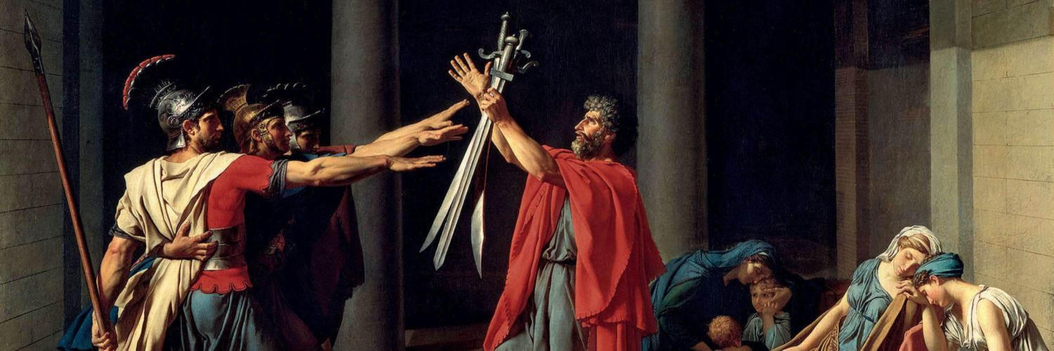 The Oath of the Horatii, J.-L. David, 1785, Le Louvre, Paris