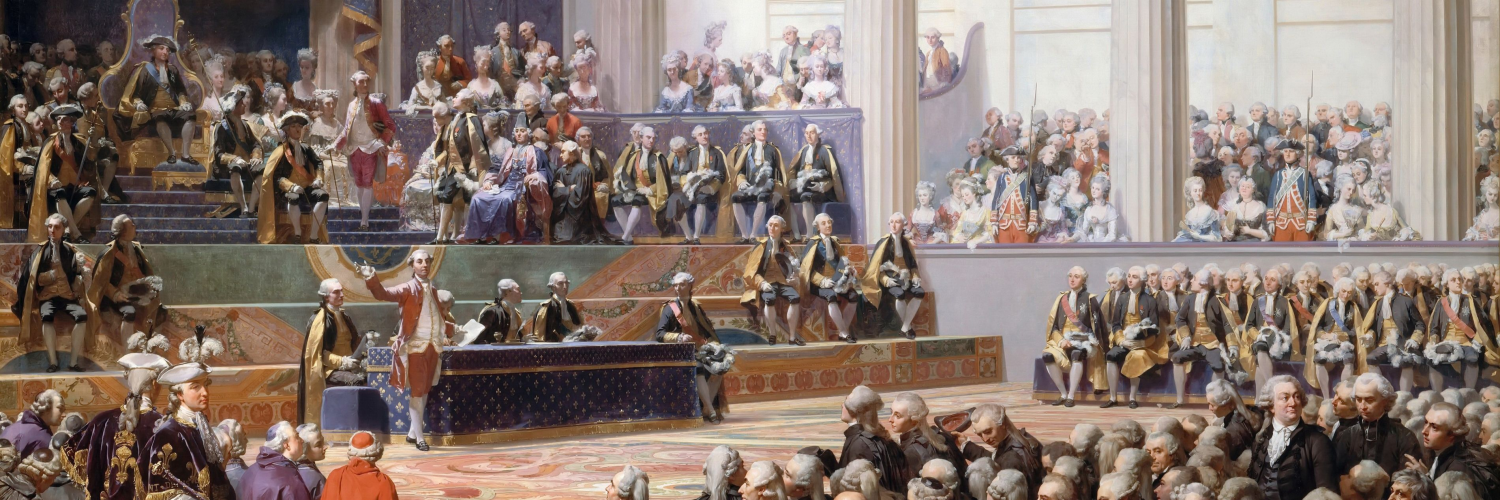 Painting depicting the opening of the Estates General at Versailles on May 5, 1789, Auguste Couder