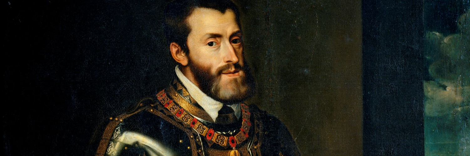 Portrait de l'Empereur Charles avec un bâton, vers 1605, Juan Pantoja de la Cruz