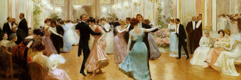 Le bal ou une soirée élégante, ca. 1890, Victor Gilbert