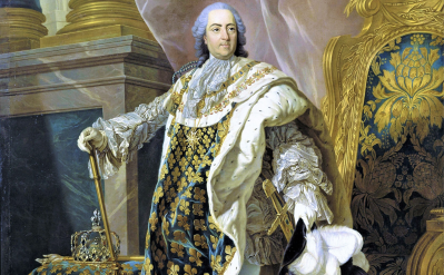 Portrait de Louis XV (1710-1774), en costume de sacre, (ca 1761-1764) Louis-Michel Van Loo (1707-1771)  Musée et Domaine National de Versailles et de Trianon